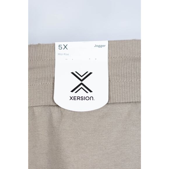 Xersion Size 5X Jogger Pants Super Soft Mid-Rise Light Brown NWT - Picture 7 of 7